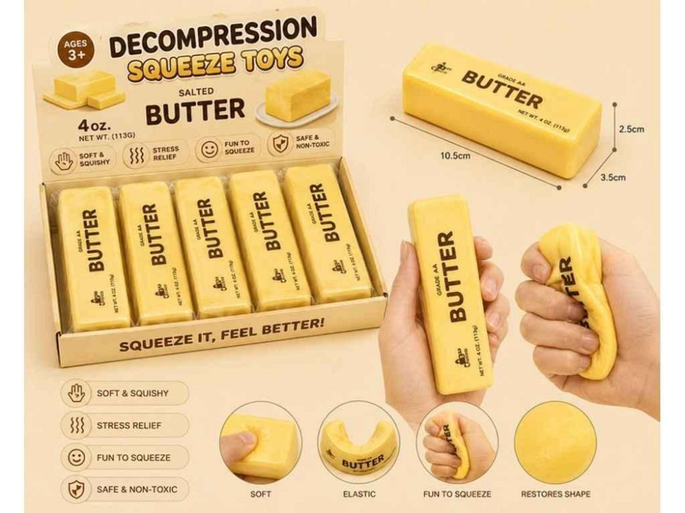 Антистрес-сквіш масло Butter SD38718 ТМ КИТАЙ Київ - фото 1