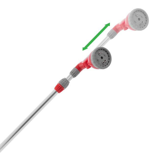 Пистолет-распылитель для полива, на телескопической штанге 90-120 см, 9 режимов, материалы: ABS, TPR INTERTOOL GE-0043 Киев - изображение 6