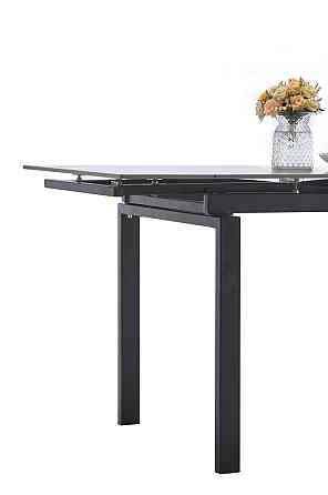 Стіл Оріон 100(+25+25)*70, чорн/керам  Армані грей Київ