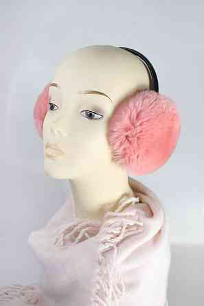 Хутряні навушники дитячі з Rex Персиковий Харків