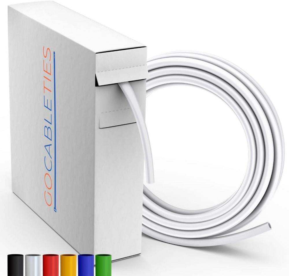 Термоусадочная трубка 2:1 мини полиолефиновая для кабелей белая разные диаметры и длины Киев - изображение 1