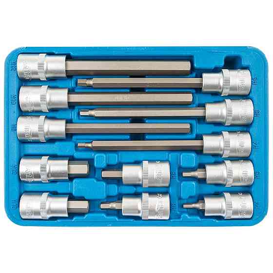 Набір ключів HEX з насадками 1/2"-12 предметів SATRA S-SH1212L Чернігів