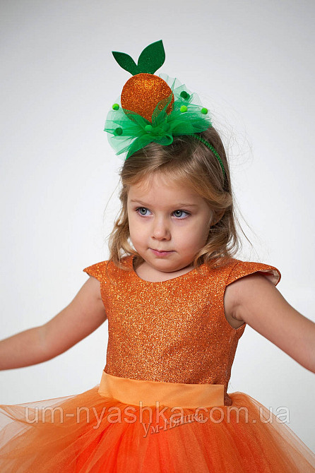 Гарний костюм лисички помаранчеве плаття Лисичка Білочка Мандаринка Апельсинка 120-130 Кривий Ріг - фото 3