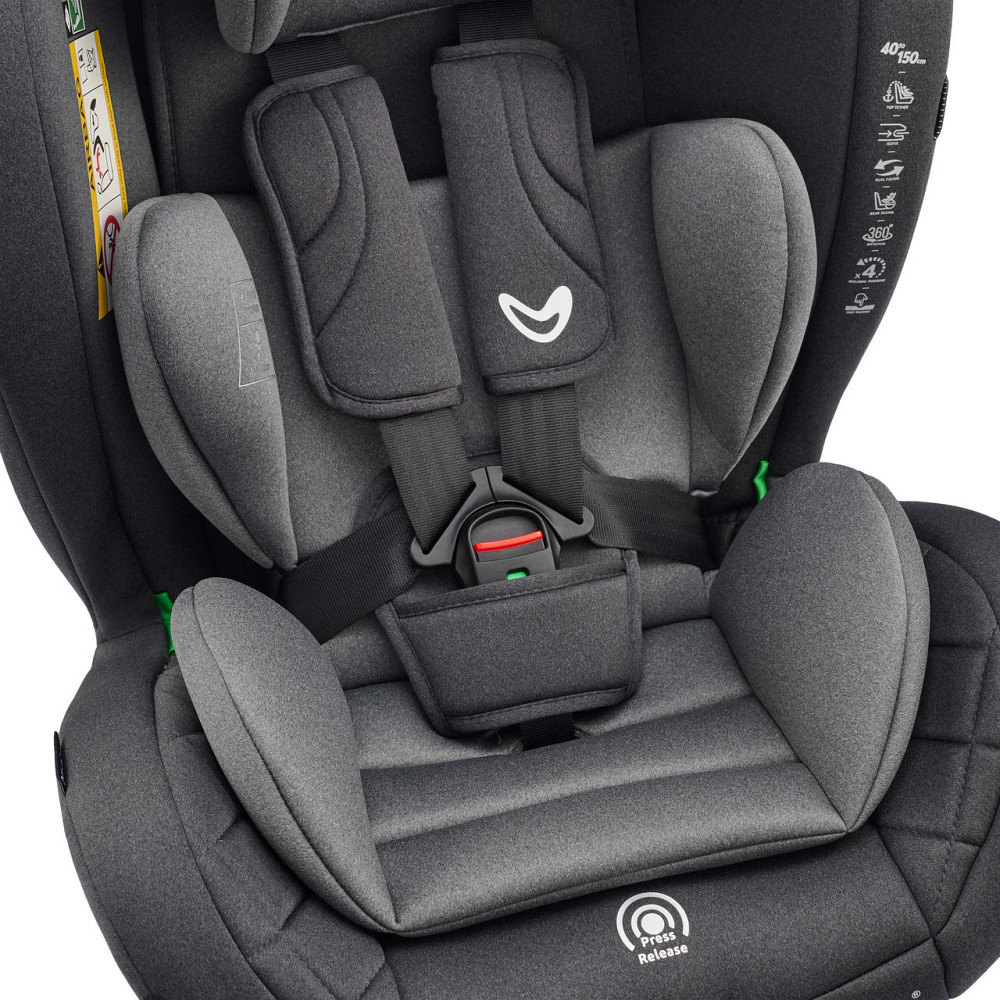 Автокрісло VELANO Aura 360° i-Size 40–150 см, ISOFIX, grey Київ - фото 6