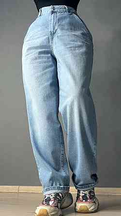 Джинсы женские Its Basic 4148-2 SKATER с резинкой на талии широкие голубые, голубой, 46, 46, 97 см, 122 см Киев