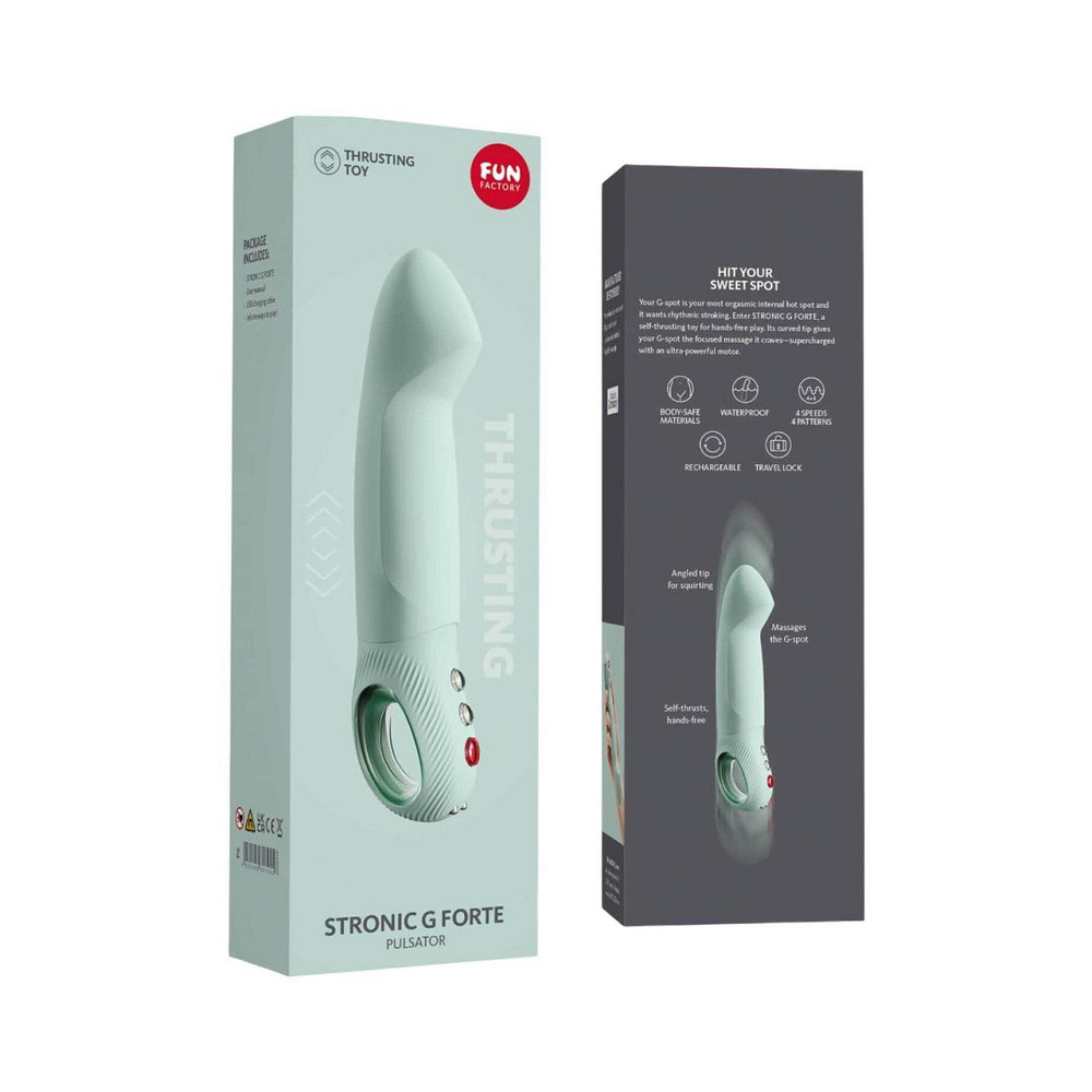 Пульсатор для точки G Fun Factory STRONIC G FORTE sage green, 8 режимів, суперпотужний Sex Aura Київ - фото 8