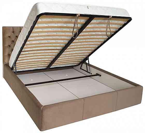 Кровать Cambridge Comfort 140 х 190 см Missoni 04 С подъемным механизмом и нишей для белья Светло-коричневый Киев