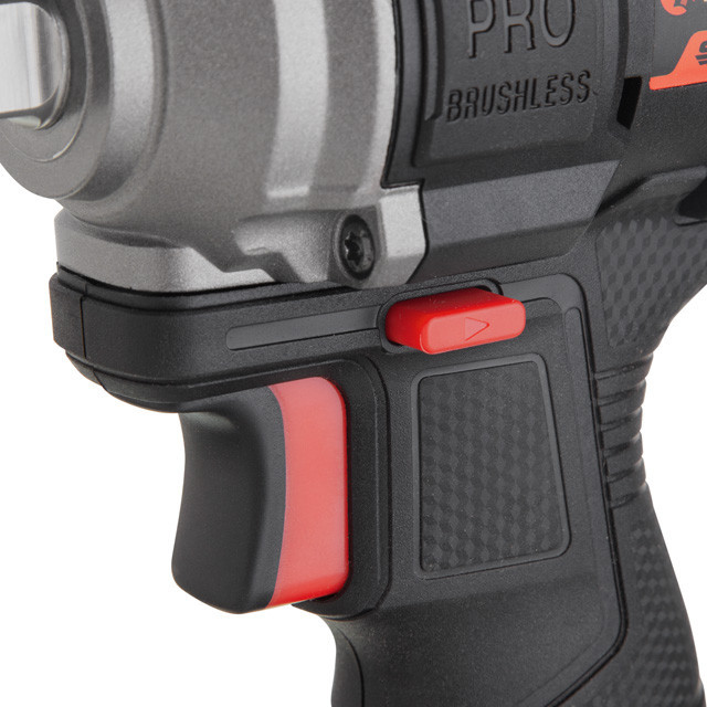 Гайкокрут ударний акумуляторний з безщітковим двигуном 20 В, 350 Nm, COMPACT, 0-900/1700/2500 об/хв, 0-1170/2210/3250 уд/хв, 1/2