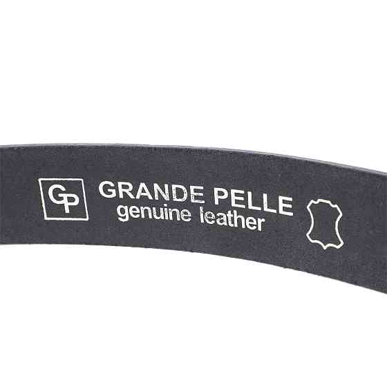 Классический брючный ремень для мужчин из натуральной кожи GRANDE PELLE 11676 Черный Киев