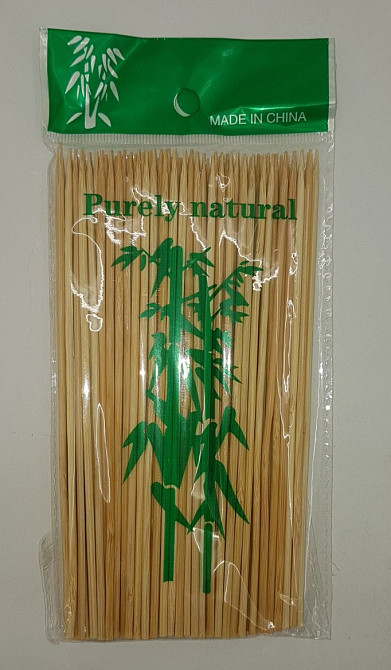 Палочка для шашлыка бамбуковые (100шт) 15см 2.5mm (НЕ ТОЧНОЕ КОЛИЧЕСТВО) (1 пачка) Харьков - изображение 4