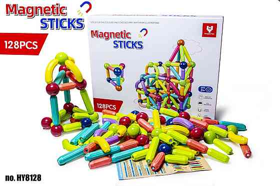 Магнітний конструктор MAGNETIC STICKS на 128 деталей Одеса