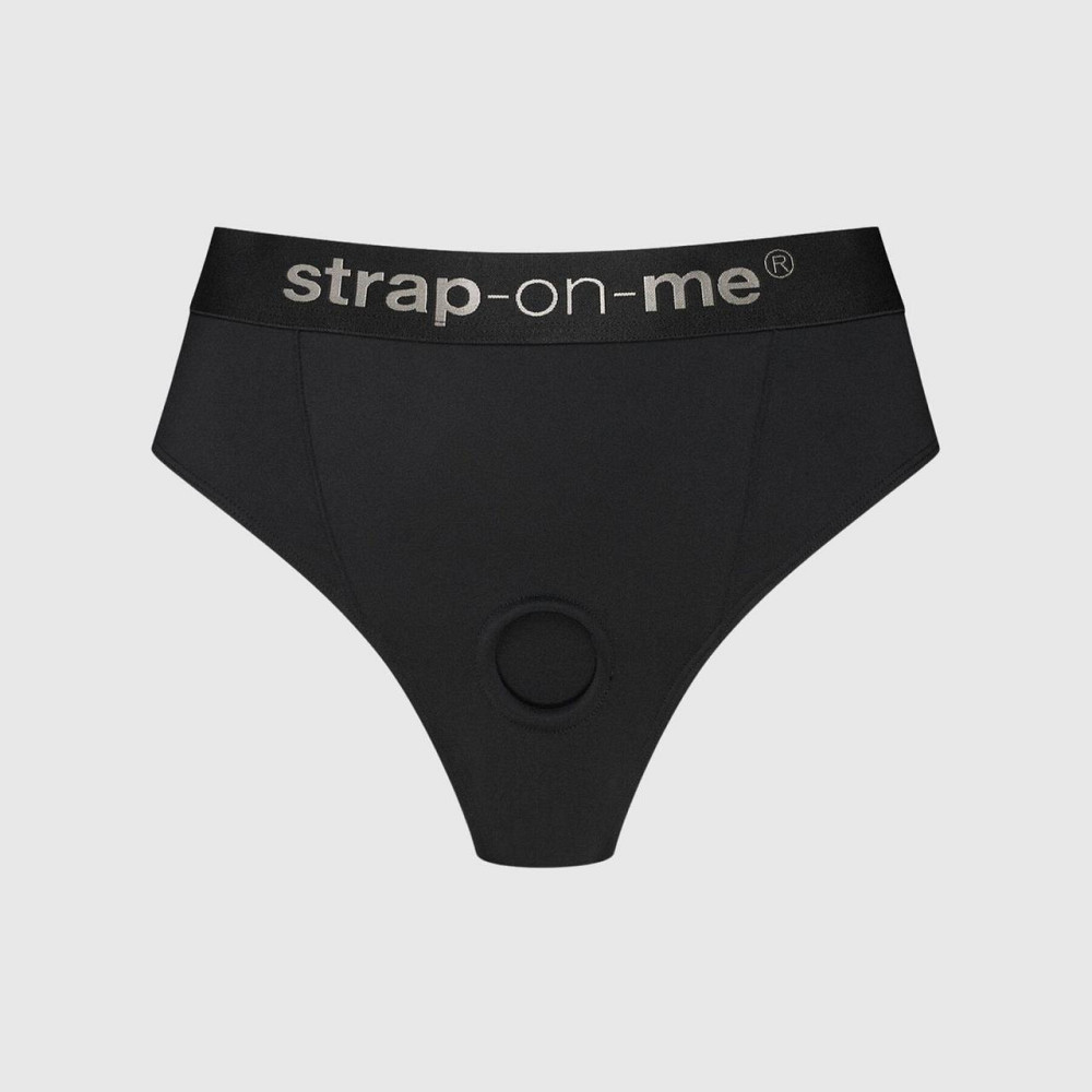 Трусики з фіксацією дилдо Strap-On-Me Harness Lingerie Idole - S - Black Sex Aura Київ - фото 1