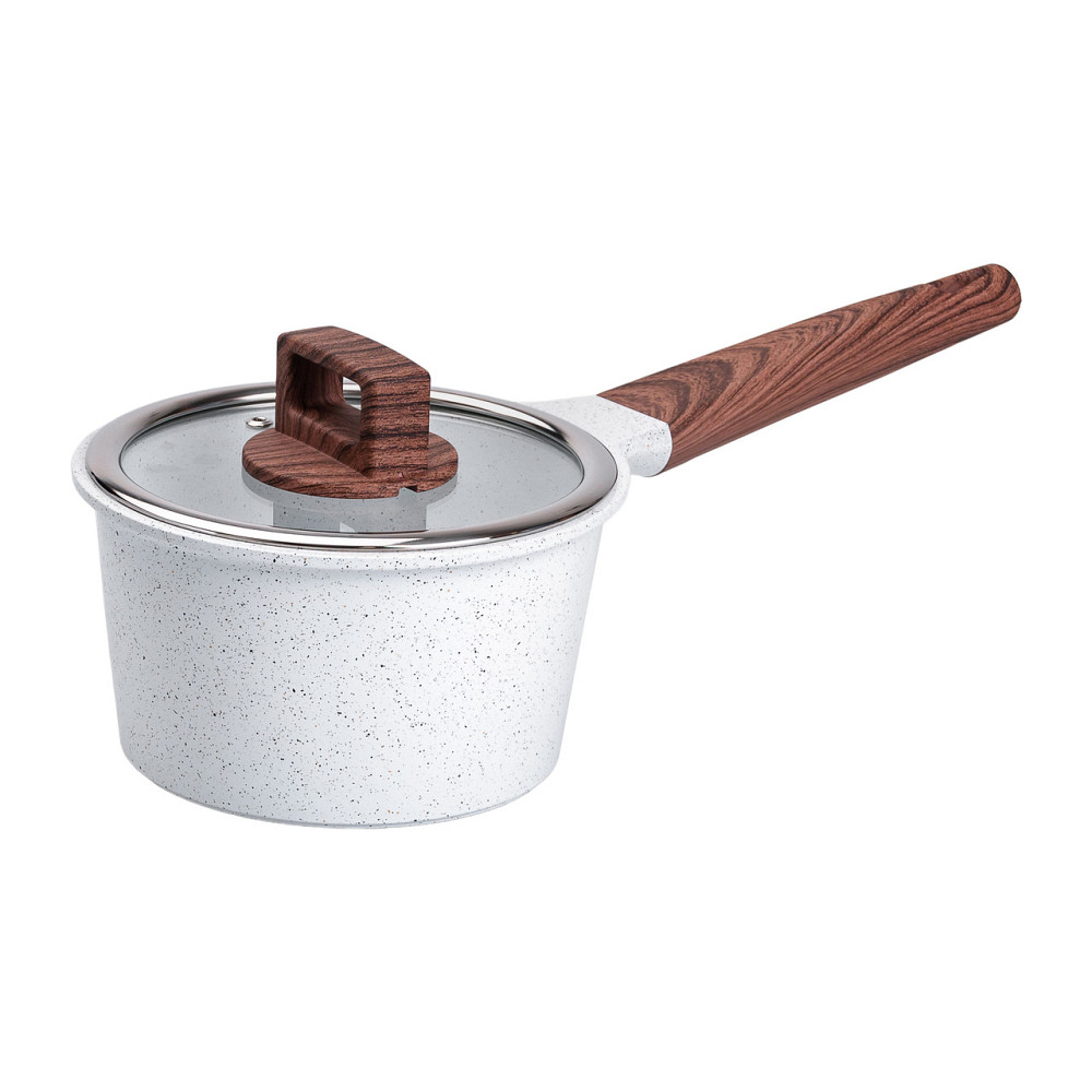 MGC Набір посуду алюміній з товстим дном MGC з лопаткою, ополоником і щіткою білий HP-4-406W Київ - фото 4