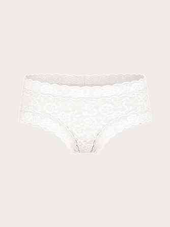 Трусики чікі мереживні Victoria's Secret Lace Cheeky Panty XL Білий (26825819) Київ