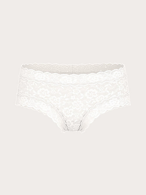Трусики чики кружевные Victoria's Secret Lace Cheeky Panty XL Белый (26825819) Киев - изображение 1