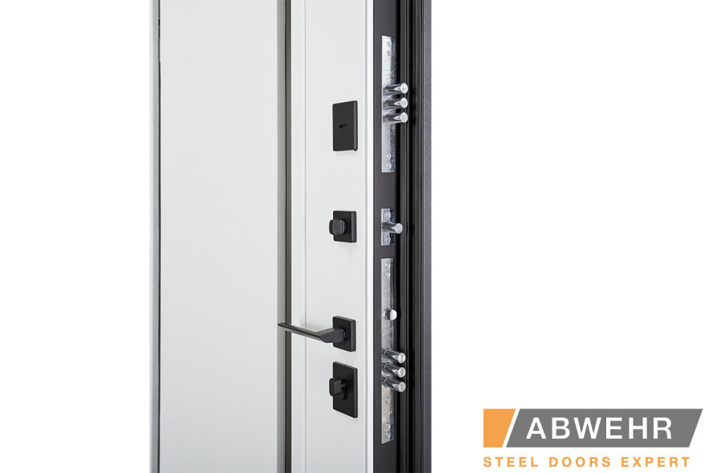 Двери уличные, модель  537 AVENUE Антрацит/Белый ТЕРМОРАЗРЫВ 3 контура уплотнения Киев - изображение 4