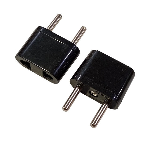 Переходник LXL с плоской и евро вилки, чёрный Днепр - изображение 1