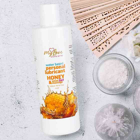 2в1 лубрикант та масажний гель - MyLove Aroma Series Intim&Massage Honey, 300 мл Sex Aura Київ