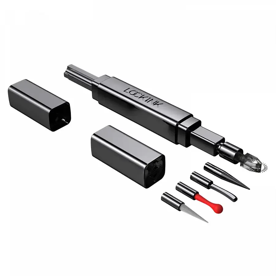 Ексклюзивний тиклер LOCKINK 5-head Flirting Tickler - Grey з п'ятьма насадками Львів - фото 1