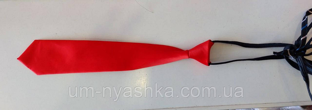 Галстук школьный детский красный на молнии Кривой Рог - изображение 4