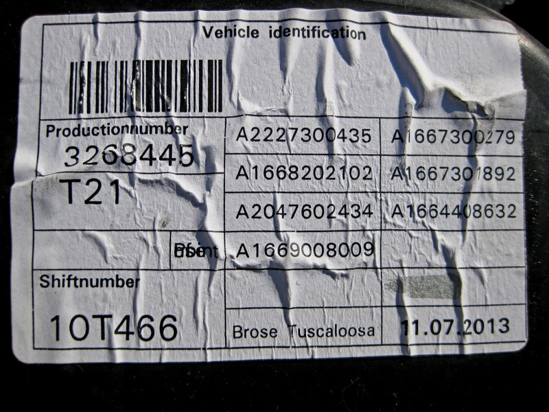 Mercedes-Benz  A1667300279 Склопідйомник задніх правих дверей ML GLE W166 GL GLS X166 Одесса - изображение 3