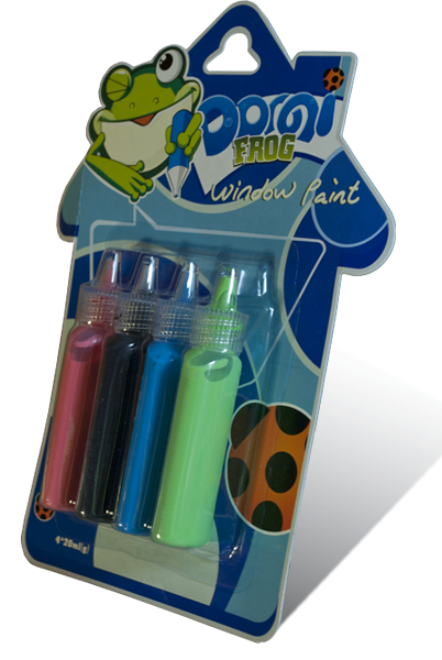 Фарби по склу "Pasco" Domi Frog  20мл 4шт WP-001, шт Київ - фото 1