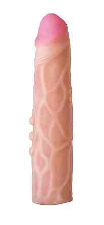 Насадка для страпона тілесна EGZO CIBERSKIN NSTR05 ( 21,5 см х 4,6 см ) Sex Aura Київ