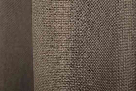 Комплект коротких штор VR-Textil Лен-блэкаут Лен Мешковина № 825ш Темный беж 130х170см 2 шт (35-0099) Киев