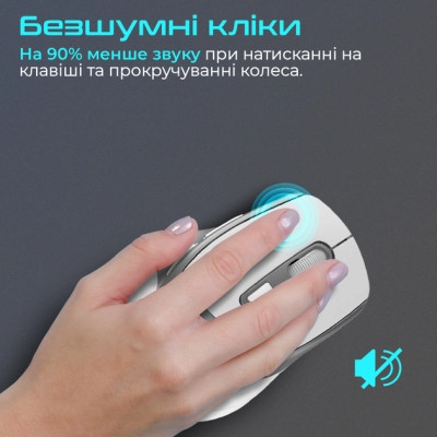 Мишка Promate Samit Wireless White (samit.white) Вінниця - фото 3
