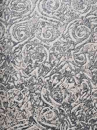 Шпалери вінілові на флізеліні гарячого тиснення DU&KA 1.06х10 вензель основа під штукатурку сірі коричневі Київ