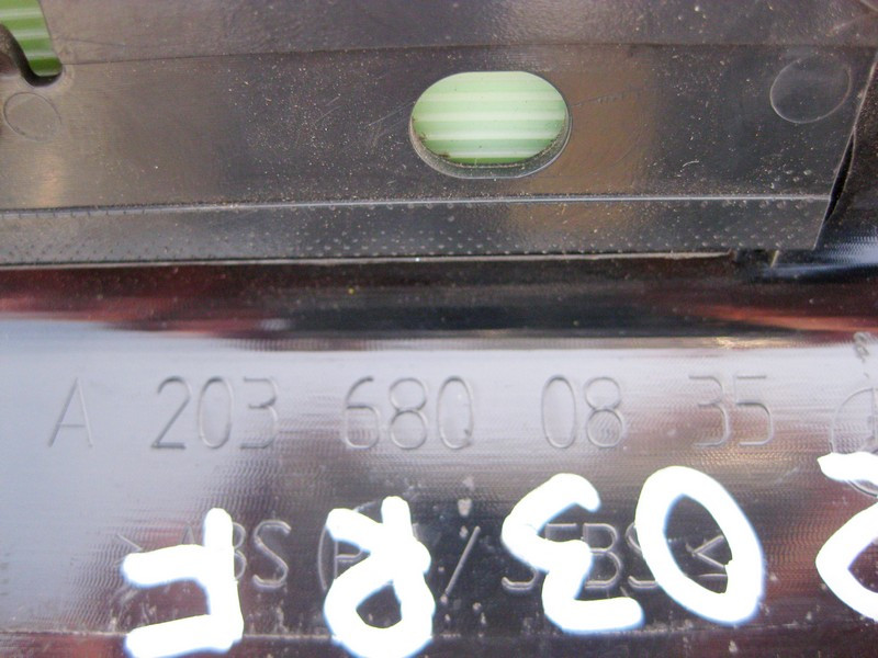 Mercedes-Benz  A2036800835 9051 Накладка чорна переднього правого дверного отвору з хромом C-Class W203 Одесса - изображение 3