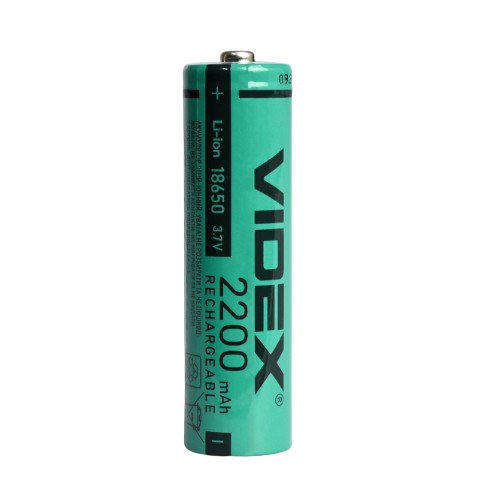 Акумулятор 18650 Li-lon 2200mAh без захисту (бл-1шт) Videx Житомир