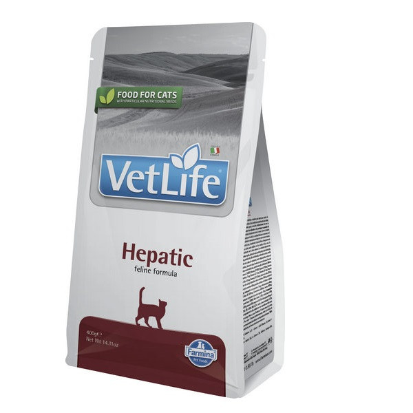 Фарміна кет сухий Vet Life Hepatic дієтичне харчування при хронічній печінковій недостатності, 400 г Київ - фото 1