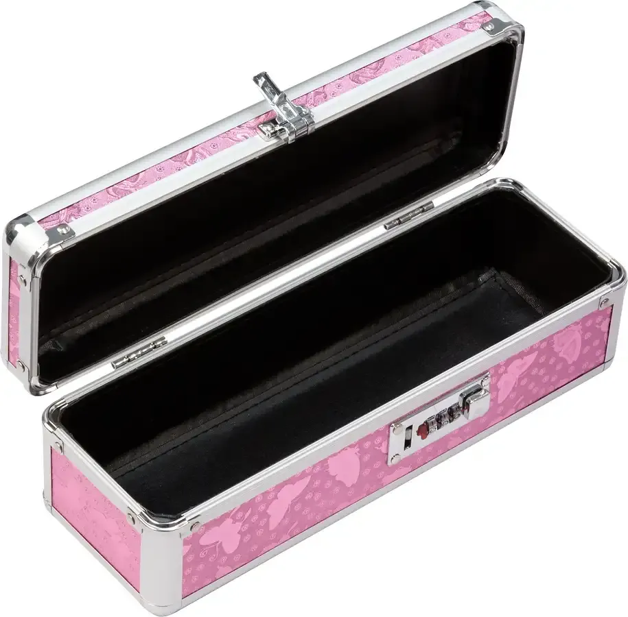 Кейс для зберігання секс-іграшок BMS Factory - The Toy Chest Lokable Vibrator Case Pink з кодовим за Львів - фото 3