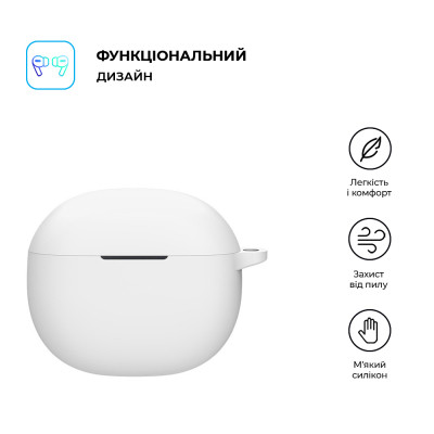 Чехол для наушников Armorstandart Hang Case для Xiaomi Redmi Buds 4 Active White (ARM73539) Винница - изображение 2