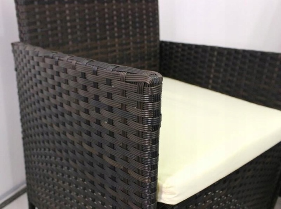 Комплект меблів з ротангу (Диван + 2 крісла + стіл) для саду кафе тераси, Коричневий Київ