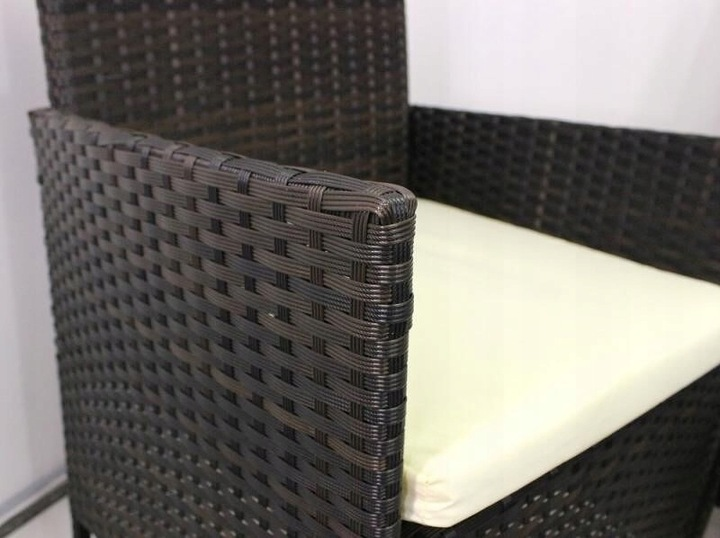 Комплект меблів з ротангу (Диван + 2 крісла + стіл) для саду кафе тераси, Коричневий Київ - фото 6