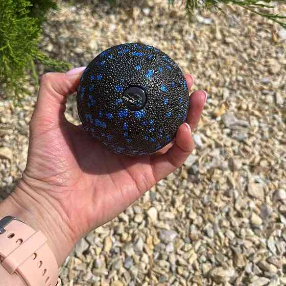Массажний м'яч PowerPlay PP-4351 Epp Massage Ball (d10) Чорно/Синій Кам'янське