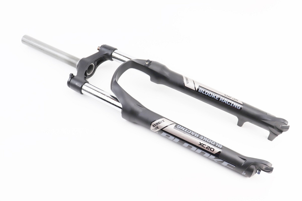 Вилка 27,5" амортизаційна, без різьби 1-1/8" (28,6мм), шток 205мм, з ходом 100мм, Disk-brake, M Lockout, алюмінієва, чорна BLOOKE XC20 Київ - фото 1