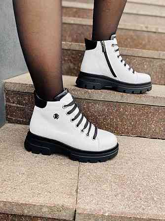 Без бренда Жіночі черевики ASTINI білі шкіра натуральна зимові (5178) Коломия