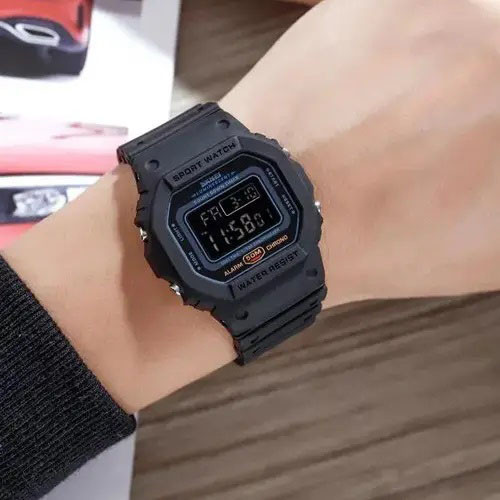 Часы мужские кварцево-электронные спортивные SKMEI 1628BKBK, Мужские водостойкие YM-214 кварцевые часы Киев - изображение 4