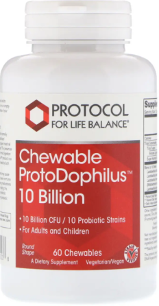 Пробіотики дофілус Protocol for Life Balance ProtoDophilus 10 млрд 60 жовт таб Київ