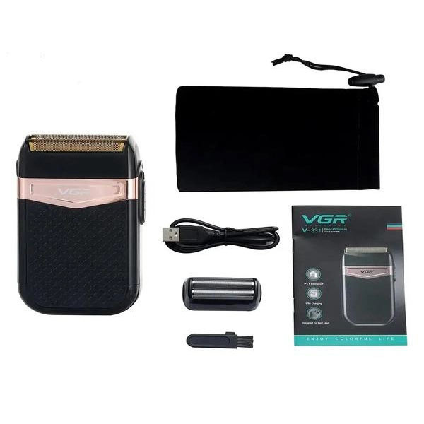Портативна сітчаста бритва VGR V-331, Чоловіча бритва на батарейках Професійна для волосся FM-60 Львів - фото 16
