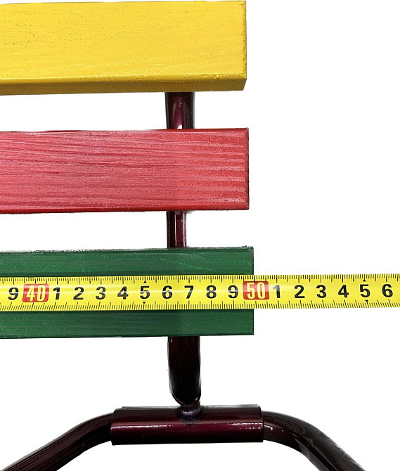 Санки класичні зі спинкою та ручкою Бордові (4535) Чернигов - изображение 5