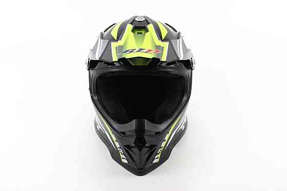 Шолом кросовий/ендуро/АТV BLD-819-7 S (55-56см), ЧОРНИЙ/НЕОНОВО-ЖОВТИЙ Киев