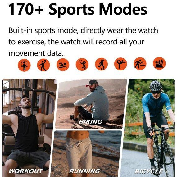 Розумний смарт годинник Smart GPS Max з компасом 2 ремінці (Чорний) Вінниця - фото 11