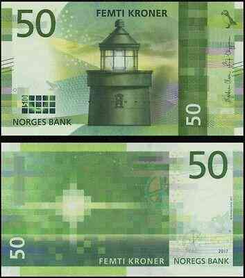 Norway Норвегия - 50 Kroner 2017 ( 2018 ) UNC P. 53 Полтава