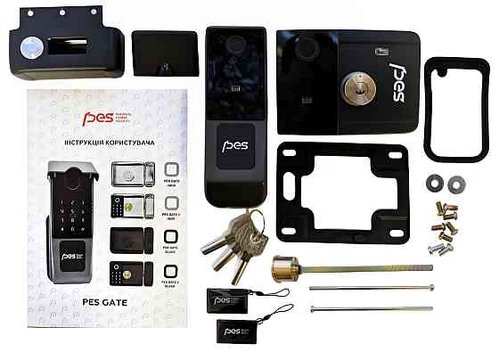PES Gate 2 чорний електромоторний замок для каліток Київ