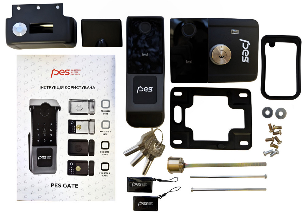 PES Gate 2 чорний електромоторний замок для каліток Київ - фото 2