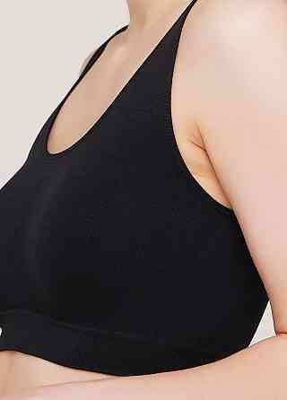 Безшовный топ на широких бретелях Giulia TANK TOP (чорний) 1009647 L/XL Киев